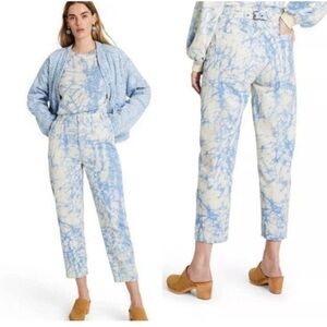Rachel Comey x target collab Blue and White Tie-Dye jeans